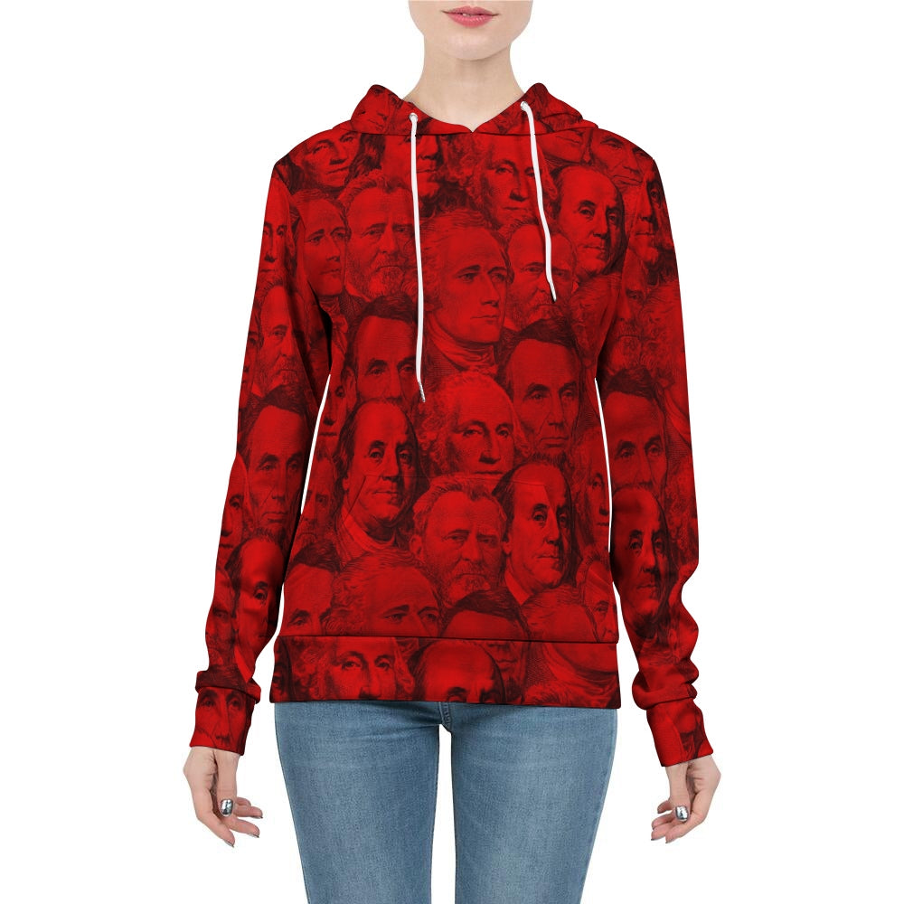 Currency Collage Women's Hoodie - Blood Money