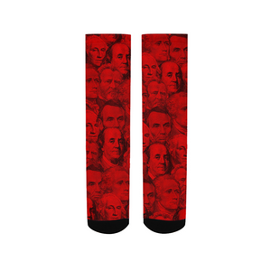 Currency Collage Men's Socks - Blood Money