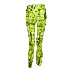 Currency College Women's Mid Rise Yoga Pant - Neon Lights