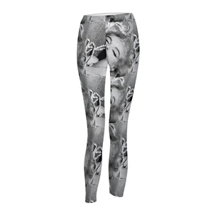 Marilyn Collage Women's Mid Rise Yoga Pant