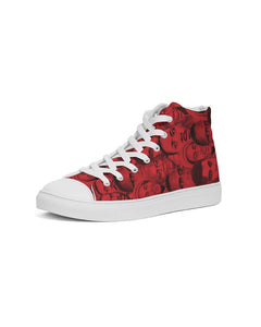 Story of Greatness Men's Hightop Canvas Shoe - Blood