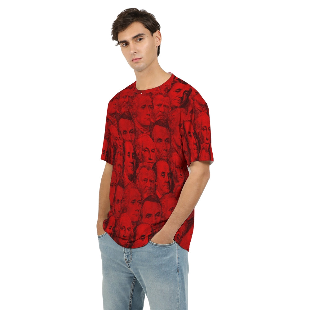 Currency Collage Men's Tee - Blood Money