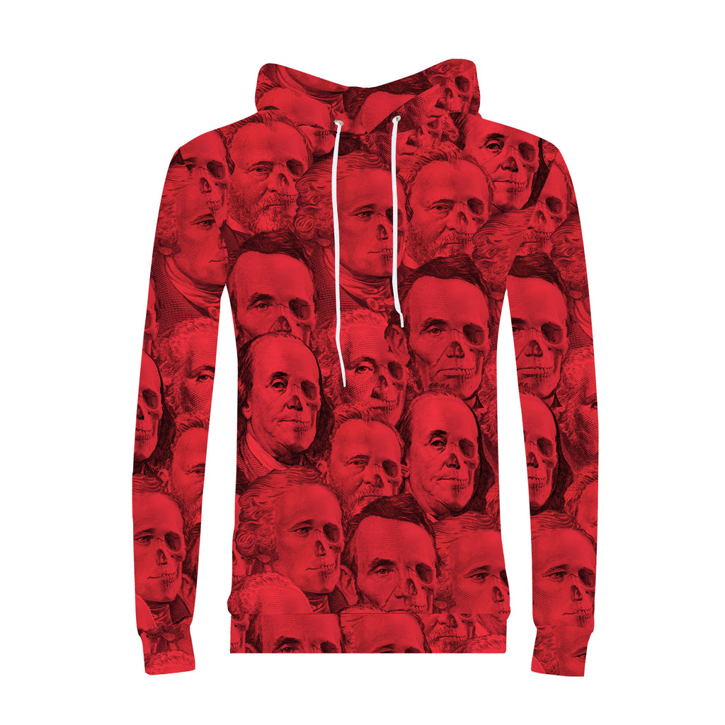 Currency Skull Collage Men's Hoodie - Bloodline