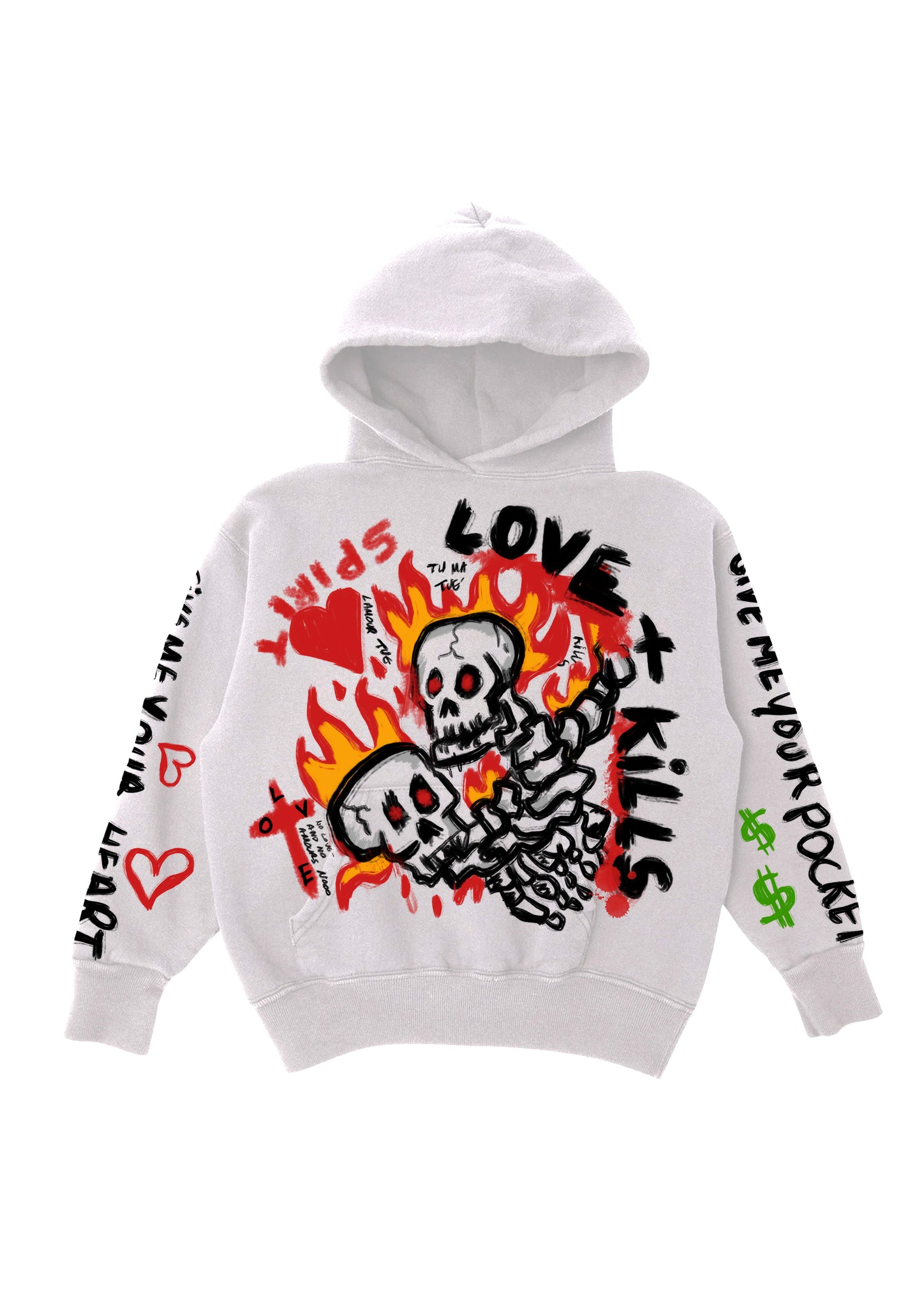 Love Kills Hoodie **Pre-Order** - White