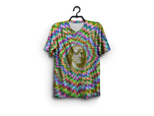 Psychedelic Ben Franklin Men's Tee