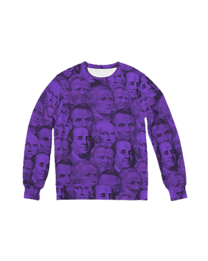 Currency Collage Men's French Terry Crewneck - King