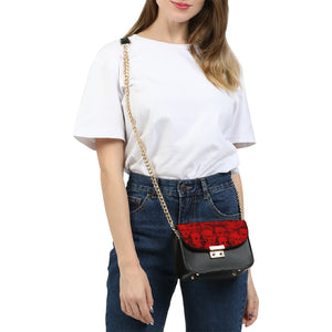 Currency Collage Small Shoulder Bag - Blood Money